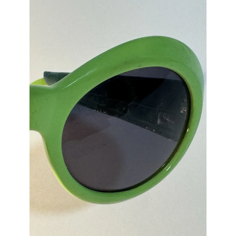 1996 Gianni Versace Sunglasses Mod. 418/P Col 899 Green Leather